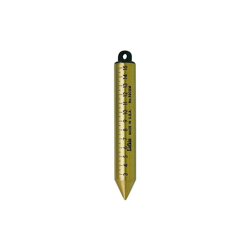Crescent Lufkin 20 oz. Inage Solid Brass Cylindrical Metric Plumb