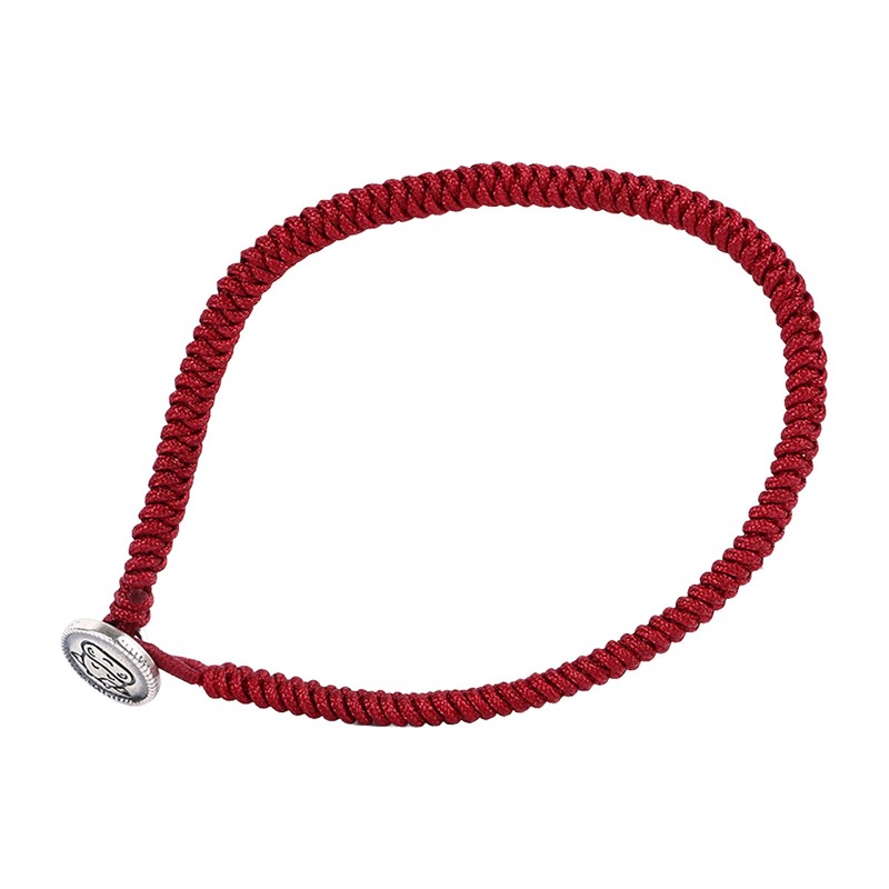 Ox Zodiac Bracelet Red Rope S925 Silver Ornament Woven Bracelet