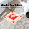 Wooden Number Board Dices Game Set Toy for 4 People