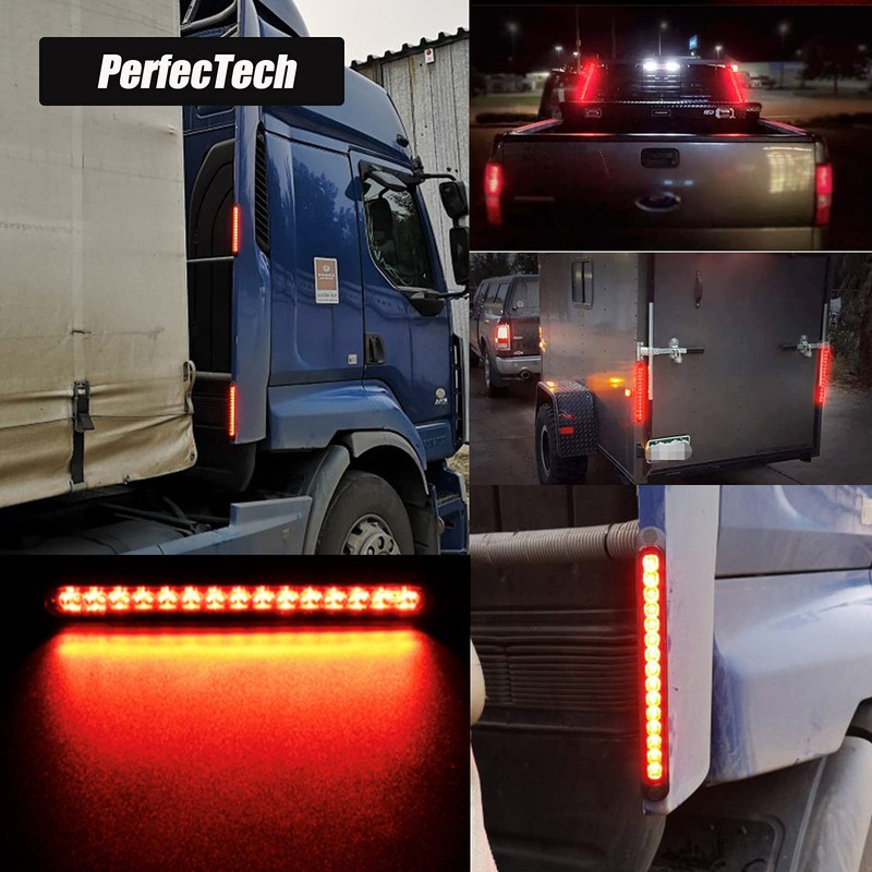 PerfecTech 15 LED Trailer Brake Tail Light, LED Bar Stop