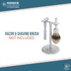 MERKUR Shaving Stand for Razor and Brush in Matt Chrome