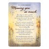 Graveside Memorial Card Plastic coated and Waterproof - Missing you