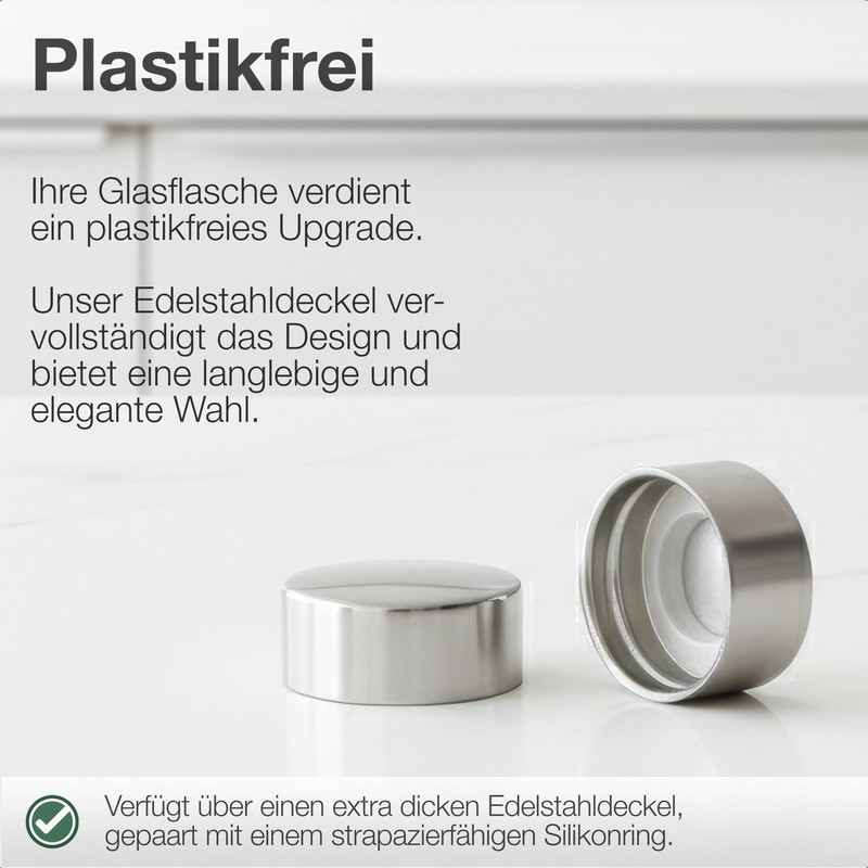Nordiqo Premium Stainless Steel Bottle Lid - Only Compatible with