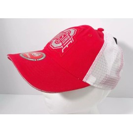 Osu Ohio State Buckeyes Football Red/White Adjustable Cap/Hat - Women's - Brand New