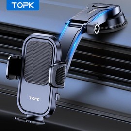 Multifunctional Foldable Car Phone Holder, Phone Stand, Car Phone Mount for Most Smartphones, Car Navigation Bracket with 360° Rotation Suction Cup, Cellphone Phone Holder for Car, Car Accessories, Men Gifts