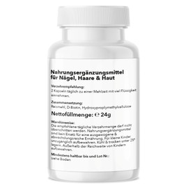 Saint Nutrition® Biotin – Für Haut, Haare & Nägel – 10.000 mcg – Kapseln zur Unterstützung von normaler Haut, glänzendem Haar & starken Nägeln – Vitamin B7 – Unterstützt Haarwachstum & Hautbild