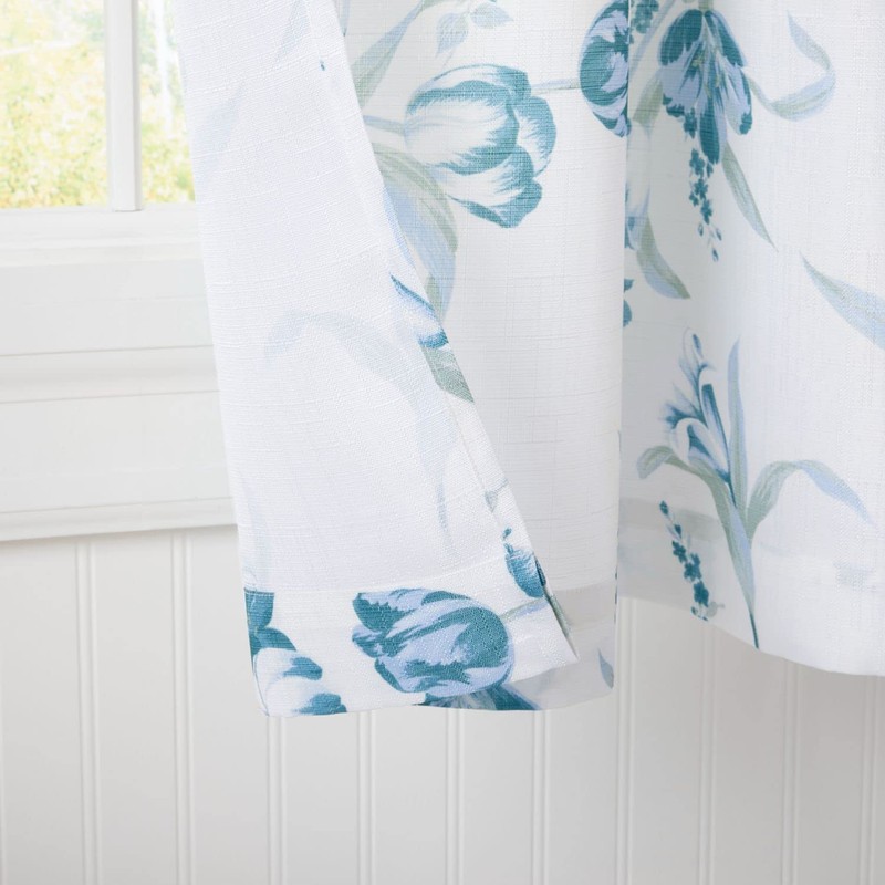 Estate View™ Printemps Light Filtering Rod Pocket Curtain Panel Pair,