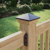 Deckorators 4 in. x 4 in. Victoria Black High Point