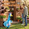 Blue Axolotl Porch Goose Outfits for Outdoor Yard Decor Lawn