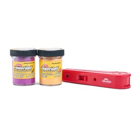 Berkley PowerBait Trout Dough Molding Multipack, Peach and Grape, 2 Jars of Fishing Dough Bait, 2 Molds + Molder Included, Irresistible Scent and Flavor, Moldable and Easy to Use