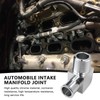 GRABOTE Upgraded 90 Degree Chrome Intake Manifold Connector Fitting 5/8"