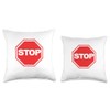 Stop Sign Throw Pillow