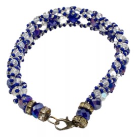 Ilde (pulsera) Tapete Yemayá (azul/cristalino) X Pieza