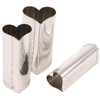 Kanda 078107 18-8 Stainless Steel, Raw Cut, 3-Piece Set, Heart,