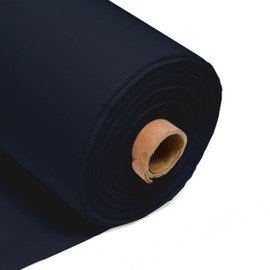 100% Cotton Fabric 60 Inch 150cm Wide 150GSM Material for Sewing, Dressmaking, Quilting, Curtain Linings, Pillowcases & Totes Fabric by The Half Metre by Discount Fabrics LTD(Navy Blue, 0.5m)