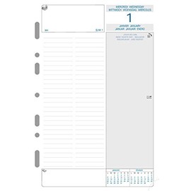 Exacompta Millésimé Daily Organiser Refill for Exatime 21 Year 2017 2nd semester white