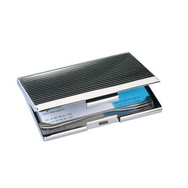 SIGEL VZ130 Visitenkarten-Etui, silber glänzend, Chrom, 21