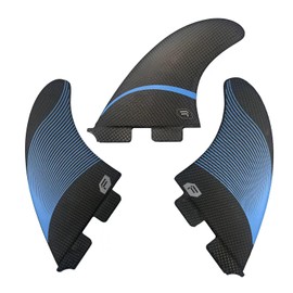 Final Game Master Full Carbon Fin Sets - High Performance Surfboard Fins - Twin Tab Sizes - Ideal for Longboard and Shortboard Surfing-Small
