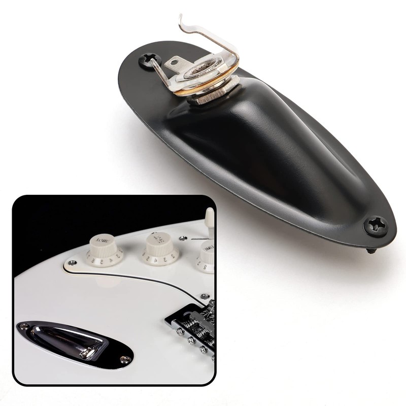 Unxuey 6.35mm Boat Shape Guitar Pickup Output Input Jack Plug