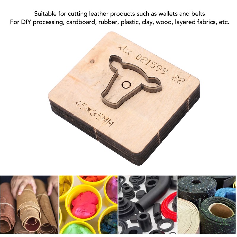 Leather Cutting Mold Bull Head Shape Small Deformation Alloy Steel