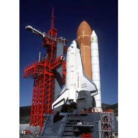 Space Shuttle Enterprise Test Launch PHOTO Launch Pad Position Vandenberg AFB