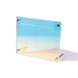 Shield PRO 2 Row Type Trading Card Display Case, Trading Cards, Screw Down, Clear Frame, Grooved, Storage, Exhibition, Storage, Collection, Made in Japan, Pack of 2, Aurora