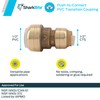 SharkBite 1/2 Inch CTS x 1/2 Inch PVC Transition Coupling,