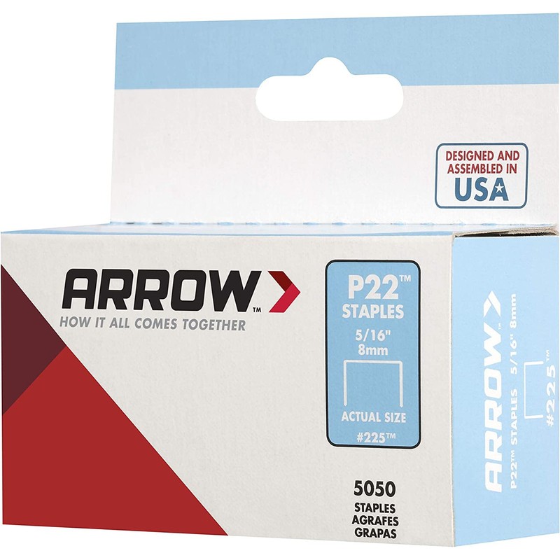 Arrow 225 Heavy Duty P22 Staples for Use with Plier-Type