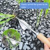 Gentpovth Pack of 2 Stainless Steel Gardening Hand Weed Cutters,