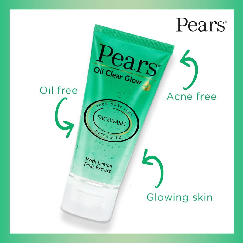 Pears Oil Clear Glow Face Wash, 60gm