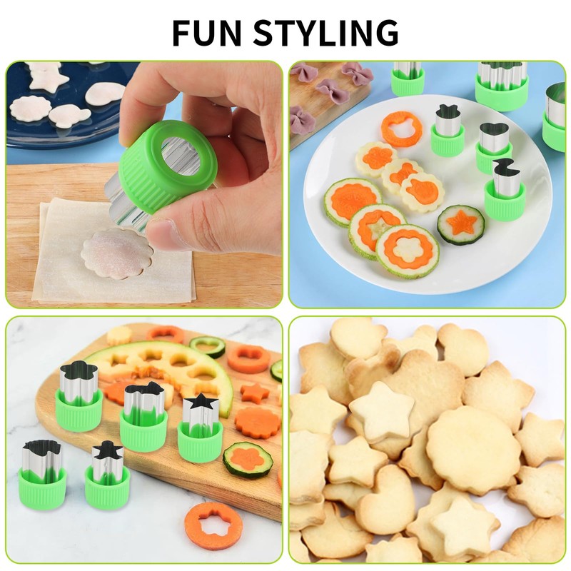 Fruit Vegetable Cookie Cutters, Cookie Cutters, Lunch Box Set, Stainless