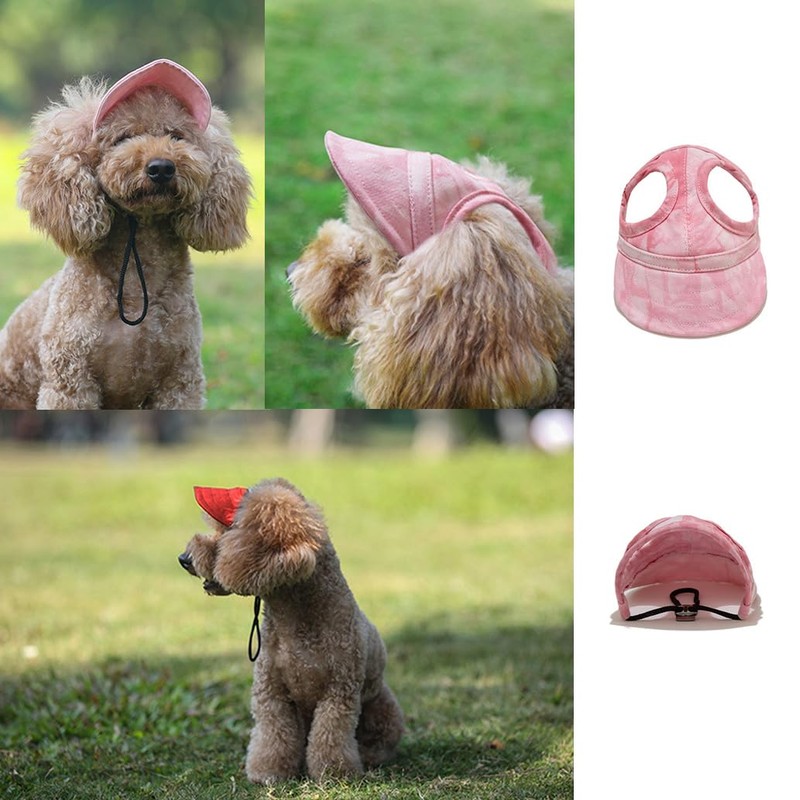 Leconpet Dog Baseball Cap, Adjustable Pet Sun Hat with Big