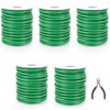 Rubberised Plant Wire, 3 mm x 8 m, Green, 5
