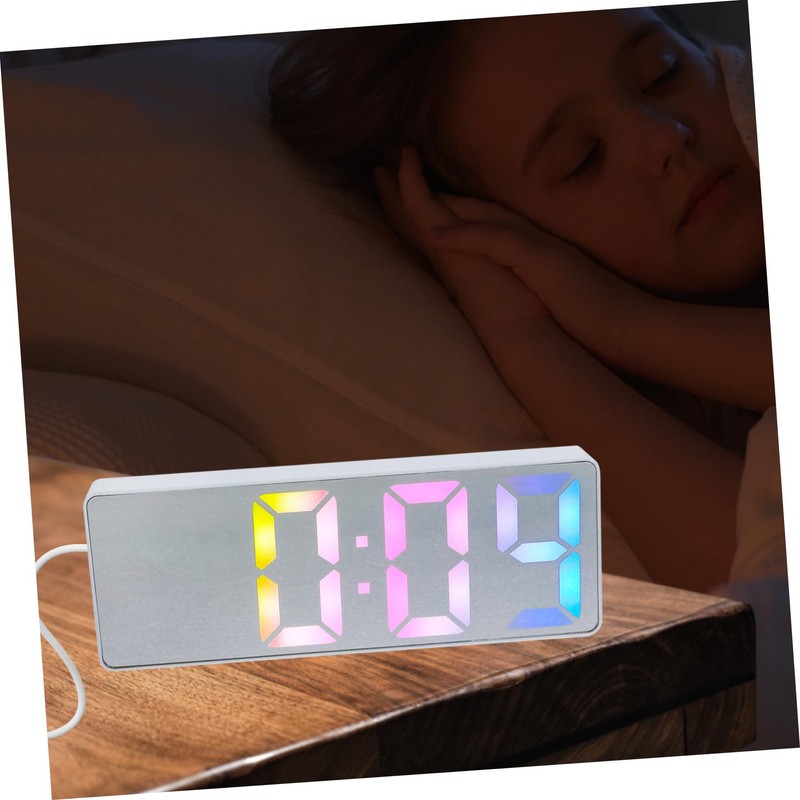 Mobestech Digital LED Alarm Clock with Large Display for Bedroom