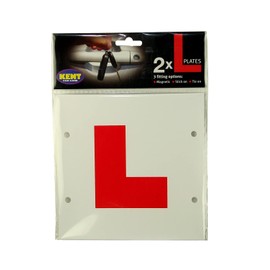 Kent Car Care GKEL2000 L-Plates Magnetic, Stick-On/Tie-On