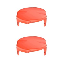 MOECSHSY FLY060 & 505513590 Trimmer Spool Cover, Durable Spool Cap for Flymo Compatible with Flymo Contour XT Contour 500 Spool Cover Caps, Replacement (Pack of 2)