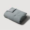 JAJU [JAJU] Soft Microfiber Peach Skin Quilted Comforter_SS_Blue Gray