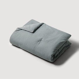 JAJU [JAJU] Soft Microfiber Peach Skin Quilted Comforter_SS_Blue Gray