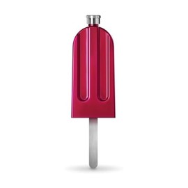 Genuine Fred Fancy Ice Pop Flask, 3 oz, Berry