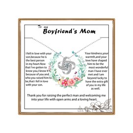Sranich Mom's Day Gifts: Love Knot Necklace for Mother to Boyfriend's Mum, Her Birthday