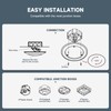ECOELER 8 inch LED Dimmable Disk Light, 30W, 2000 Lm,