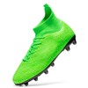 XGHRIAN - Zapatos de fútbol para niños, Verde, 3 Big