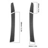 4Pcs Console Armrest Side Cover Carbon Fiber Trim Sticker Fit