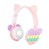 Bluetooth Cat Ear Headphones Fashionable Light Up Wireless Headset for