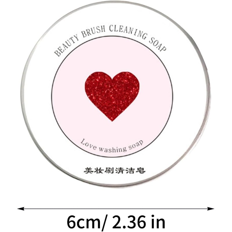 Jabón Para Brochas De Maquillaje Champú Sólido en Forma de
