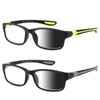 SUNAMOY Wide Reading Glasses For Men Blue Light Blocking Computer