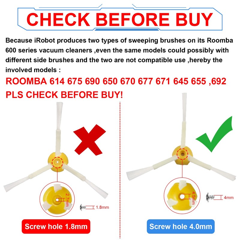Replacement Kit for iRobot Roomba 800 900 Series 805 860