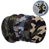 Pack of 12 Patch Stickers, Iron-On Patches, Camouflage Oval Shape