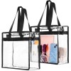 Hoiny Clear Bag for Stadium Events Approved, 12x6x12 Large Transparent