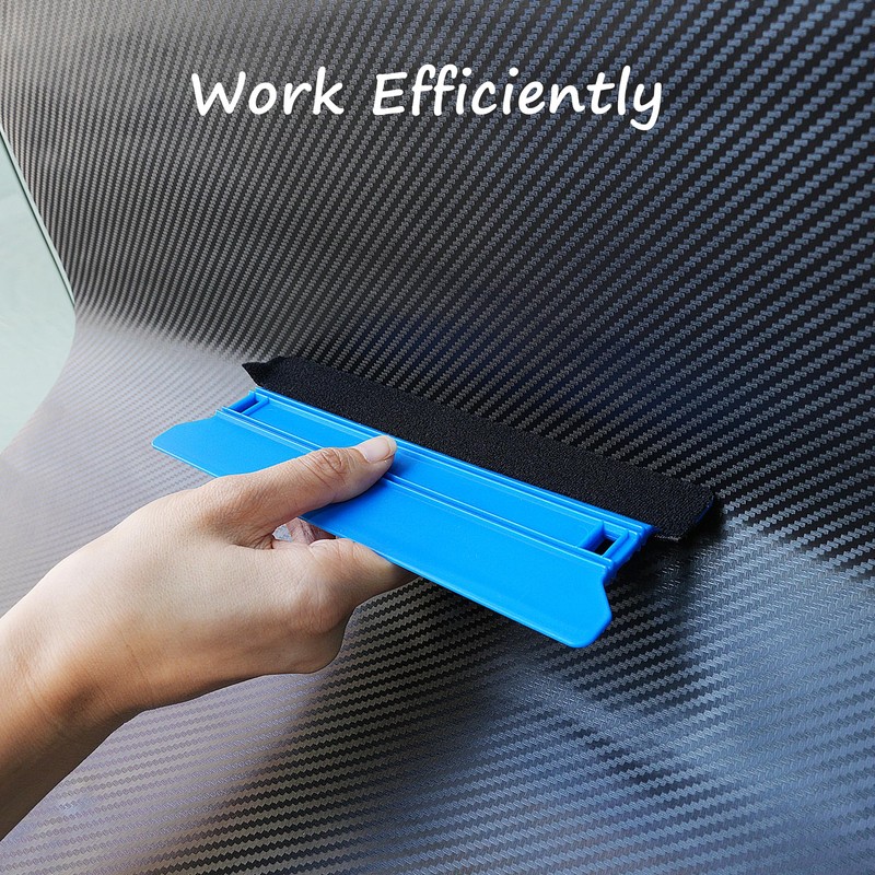 Umaki Wallpaper Tools Plastic Smoother, 21cm+10cm Felt Squeegee and Trimming